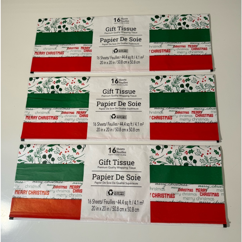 48 Sheets - Gift Tissue - NWT - Premium Quality Wrapping Tissue Paper - 20 x 20